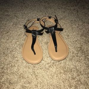 Black Thong Sandal